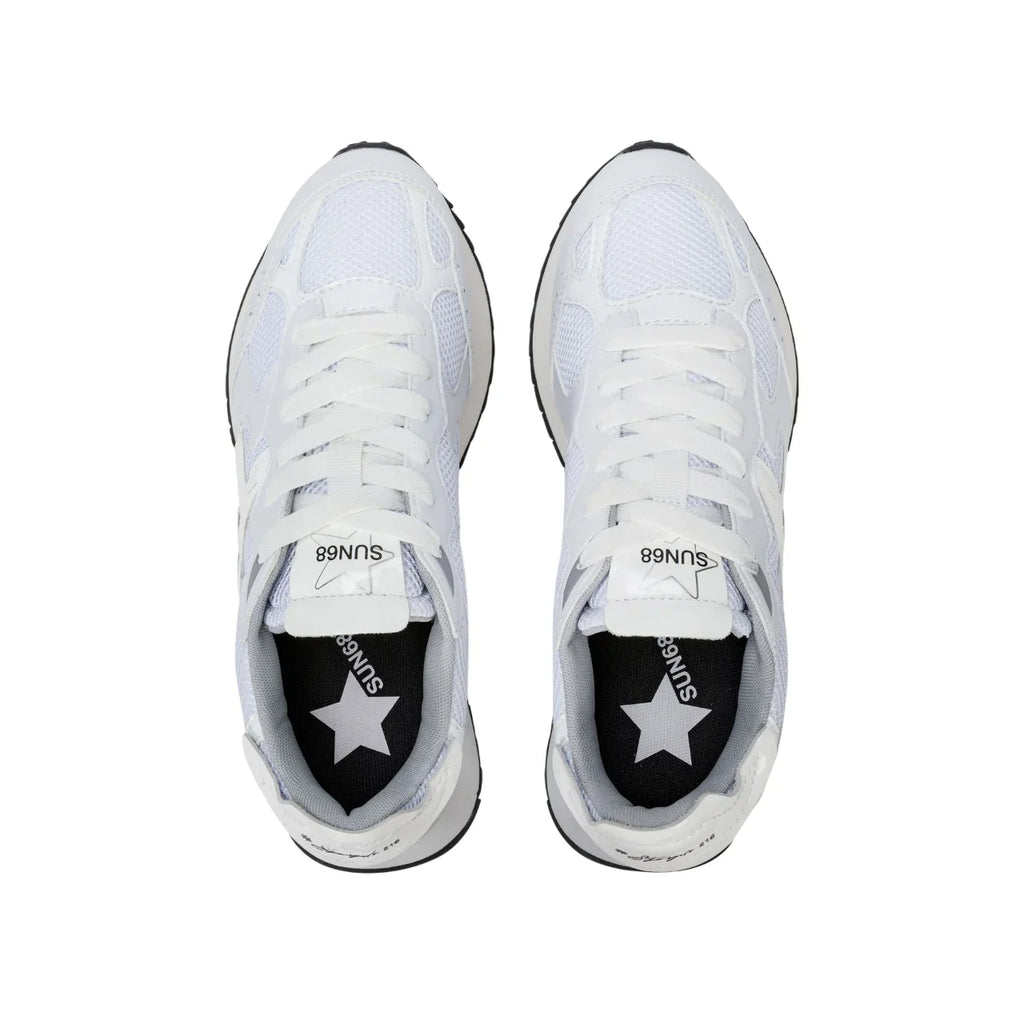 Scarpe Sneakers SUN68 Stargirl Silver Mesh Donna
