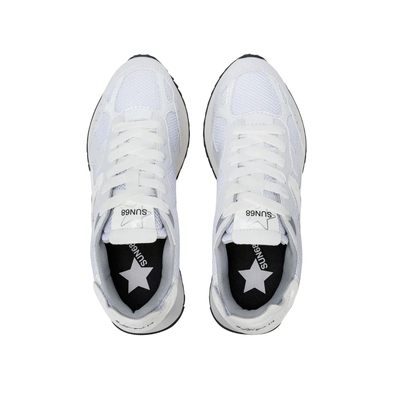 Scarpe Sneakers SUN68 Stargirl Silver Mesh Donna