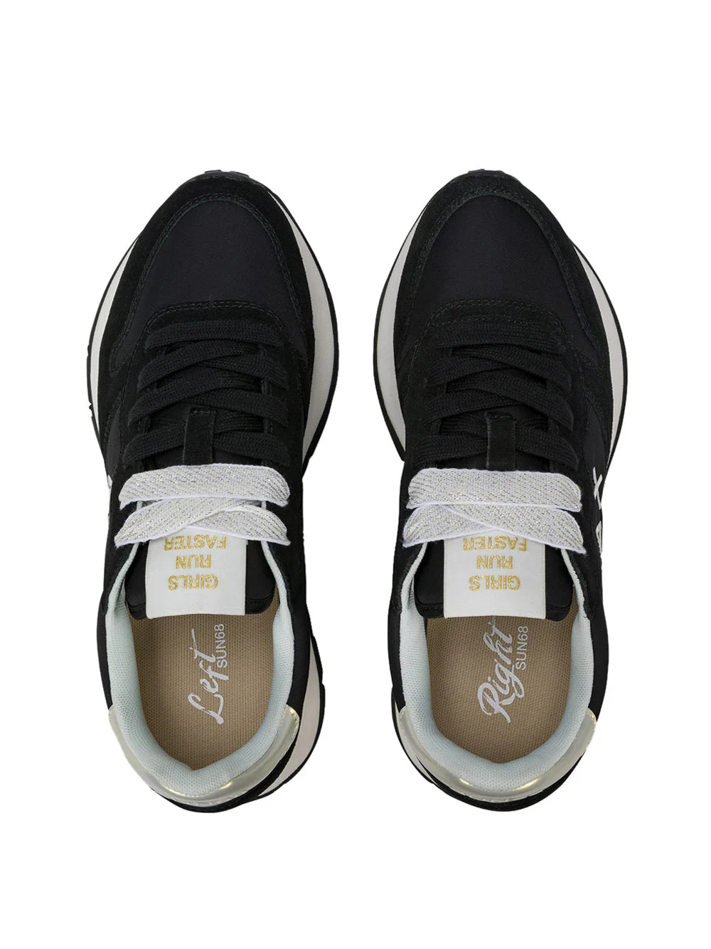 Scarpe Sneakers SUN68 Ally Gold Silver Donna