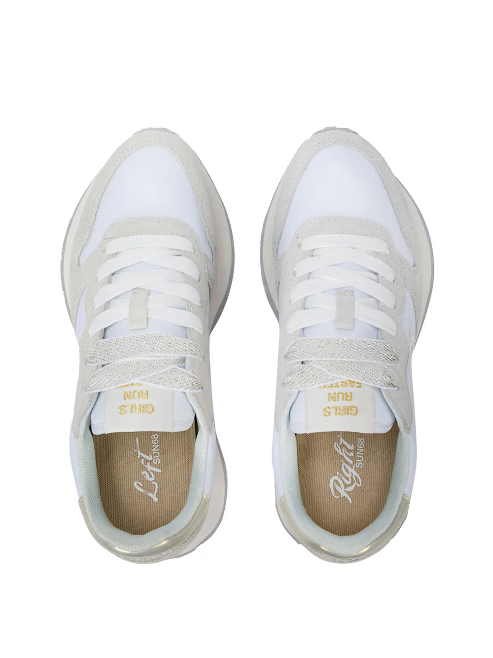 Scarpe Sneakers SUN68 Ally Gold Silver Donna