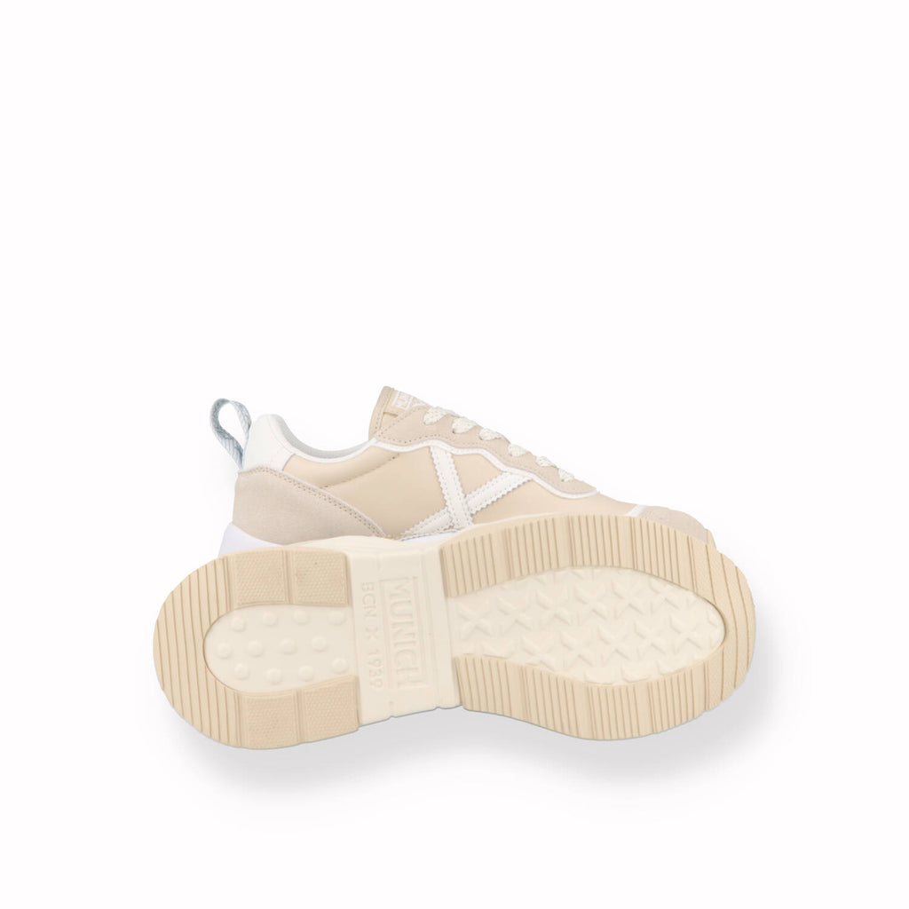 Scarpe Sneakers Munich Donna Beige