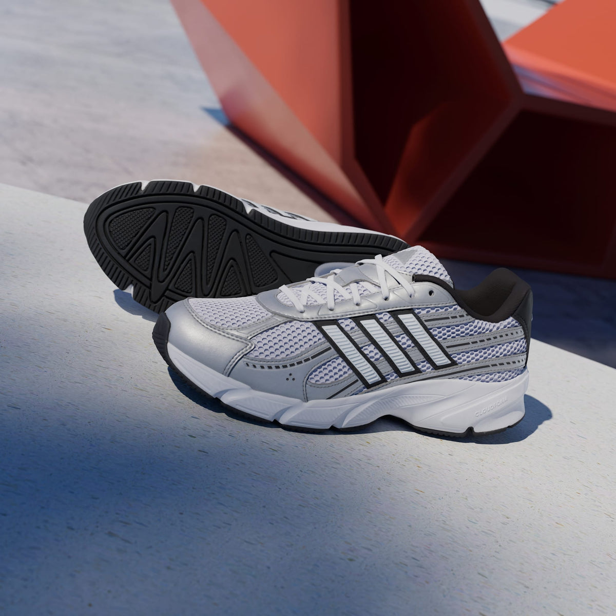 Sneakers Adidas Technochaos 2000 uomo bianco