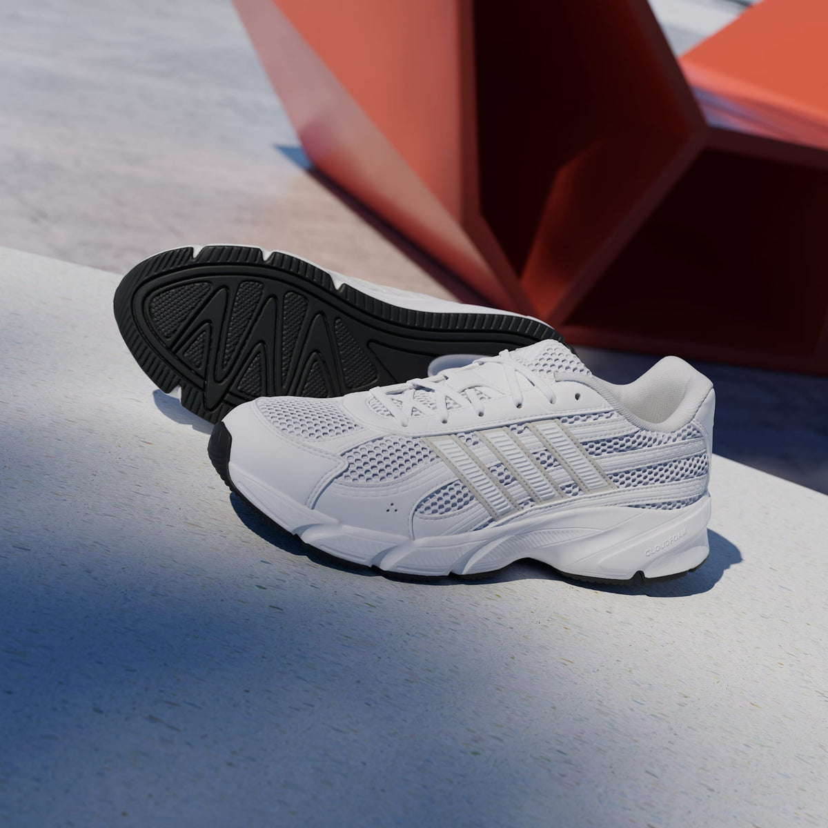Sneakers Adidas Technochaos 2000 uomo bianco