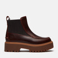 Stivaletti Beatles Timberland Stone Street Platform Chelsea donna Bordeaux