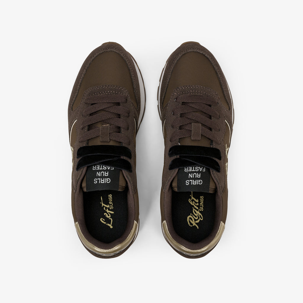 Sneakers Sun68 Ally Gold Silver donna Marrone