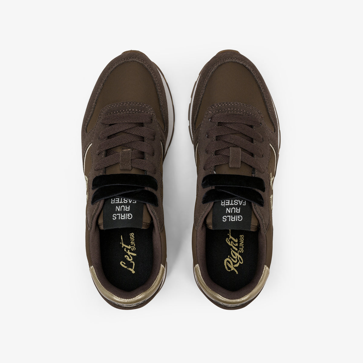 Sneakers Sun68 Ally Gold Silver donna Marrone