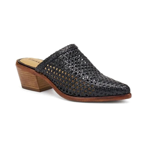 Mule Frau in pelle intrecciata con tacco Donna | Lippolis Scarpe