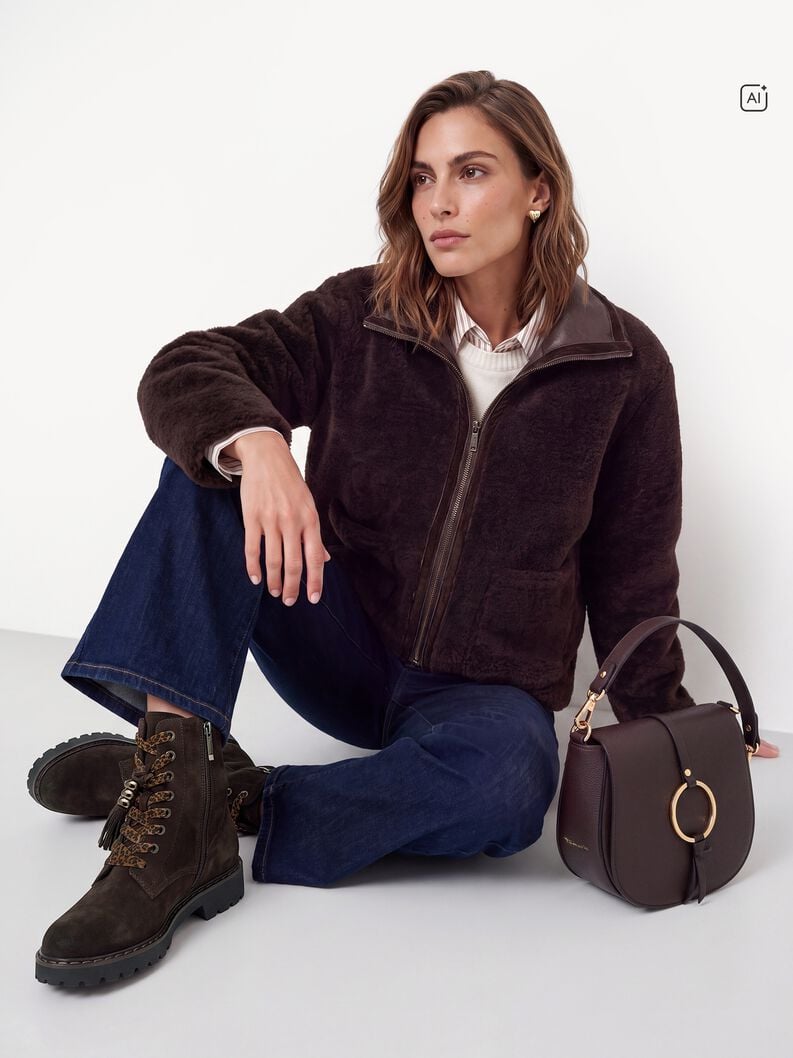 Anfibi Tamaris donna marrone