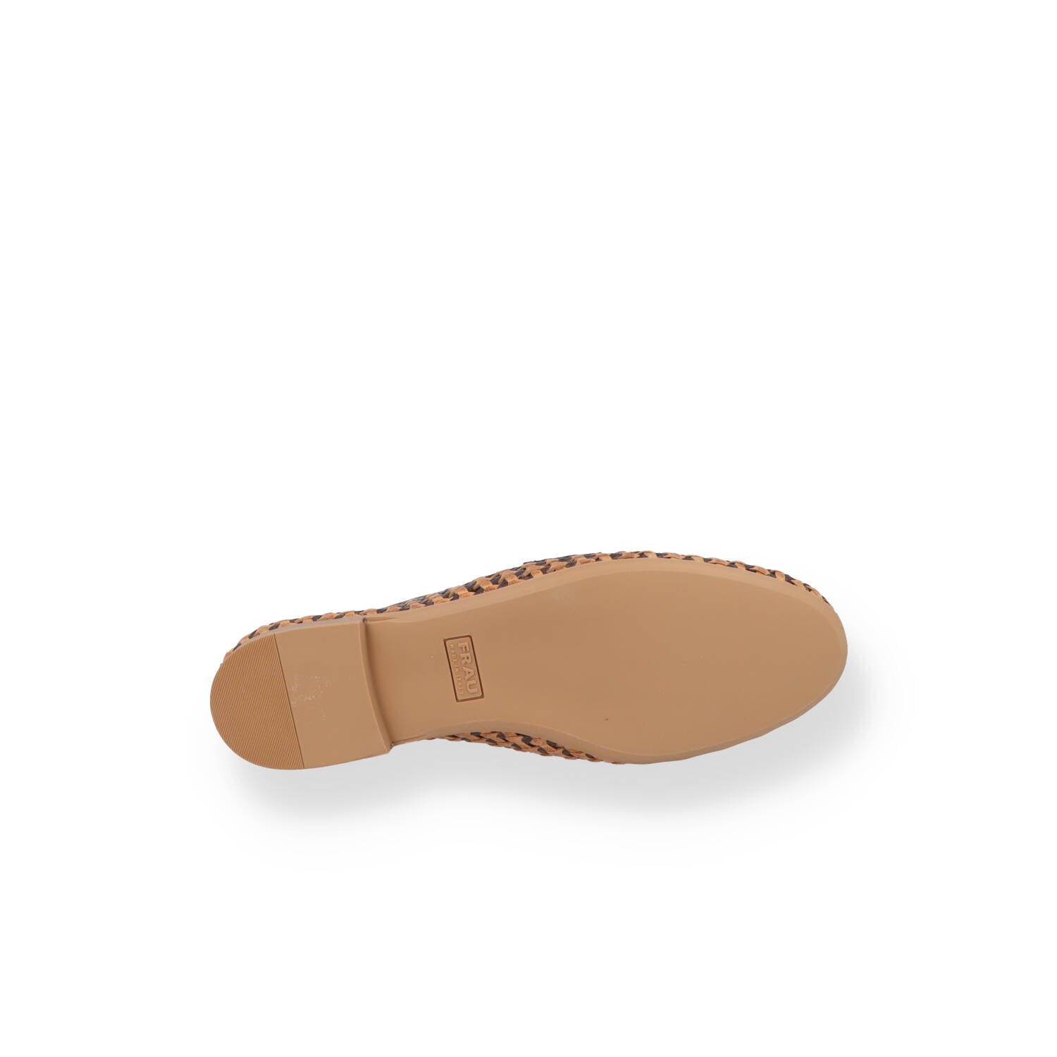 Mocassino in pelle intrecciata con nappine Donna