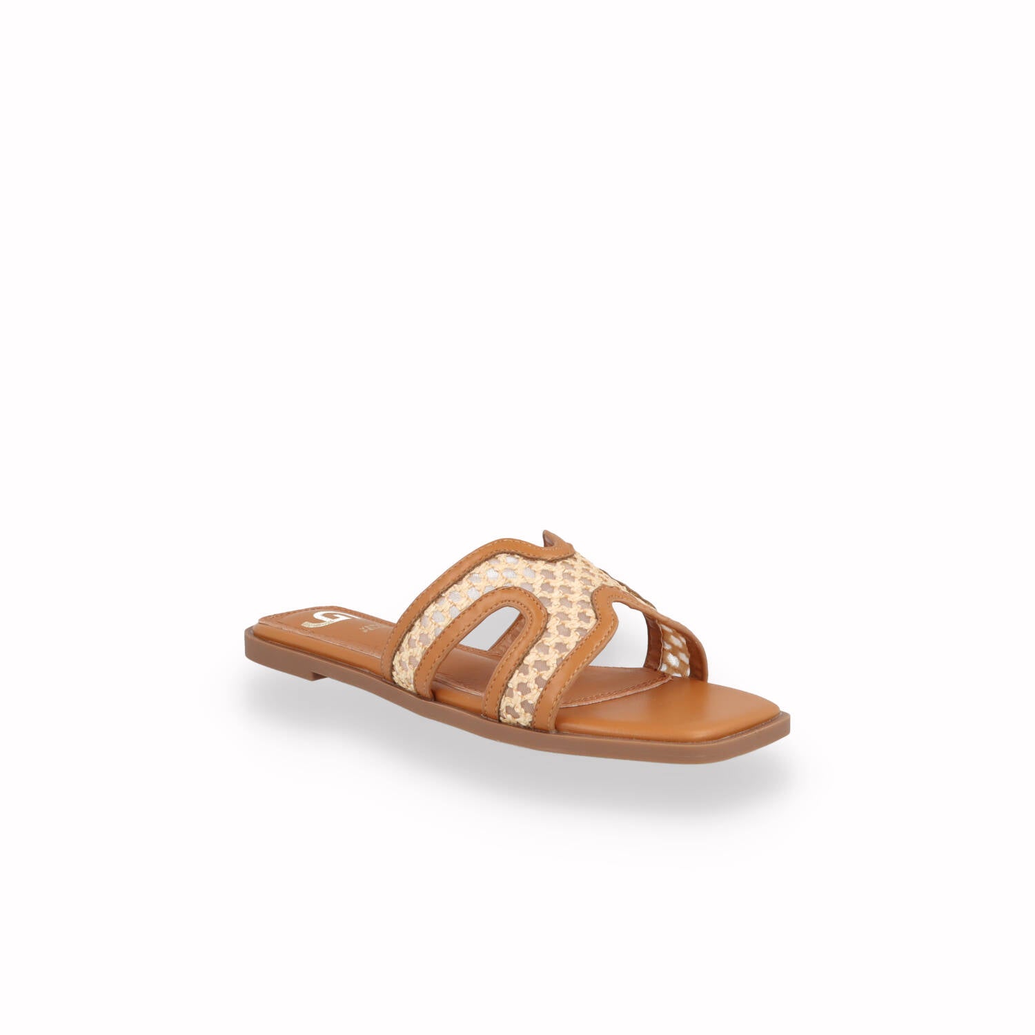 Ciabatta Flat GOLD&GOLD Donna Cuoio e Taupe