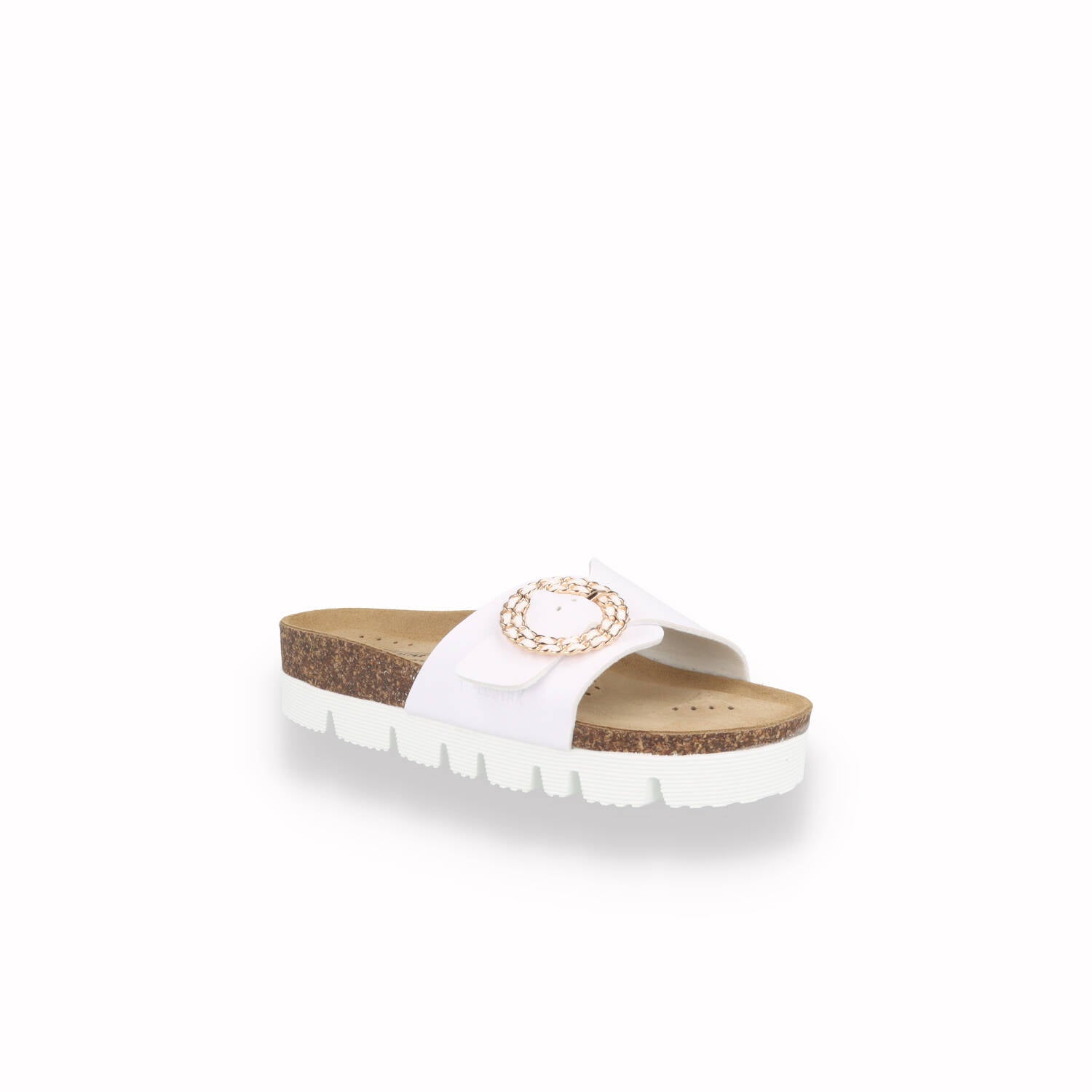 Sandalo Comfort Goldstar Fussbett Donna Bianco e Rosa