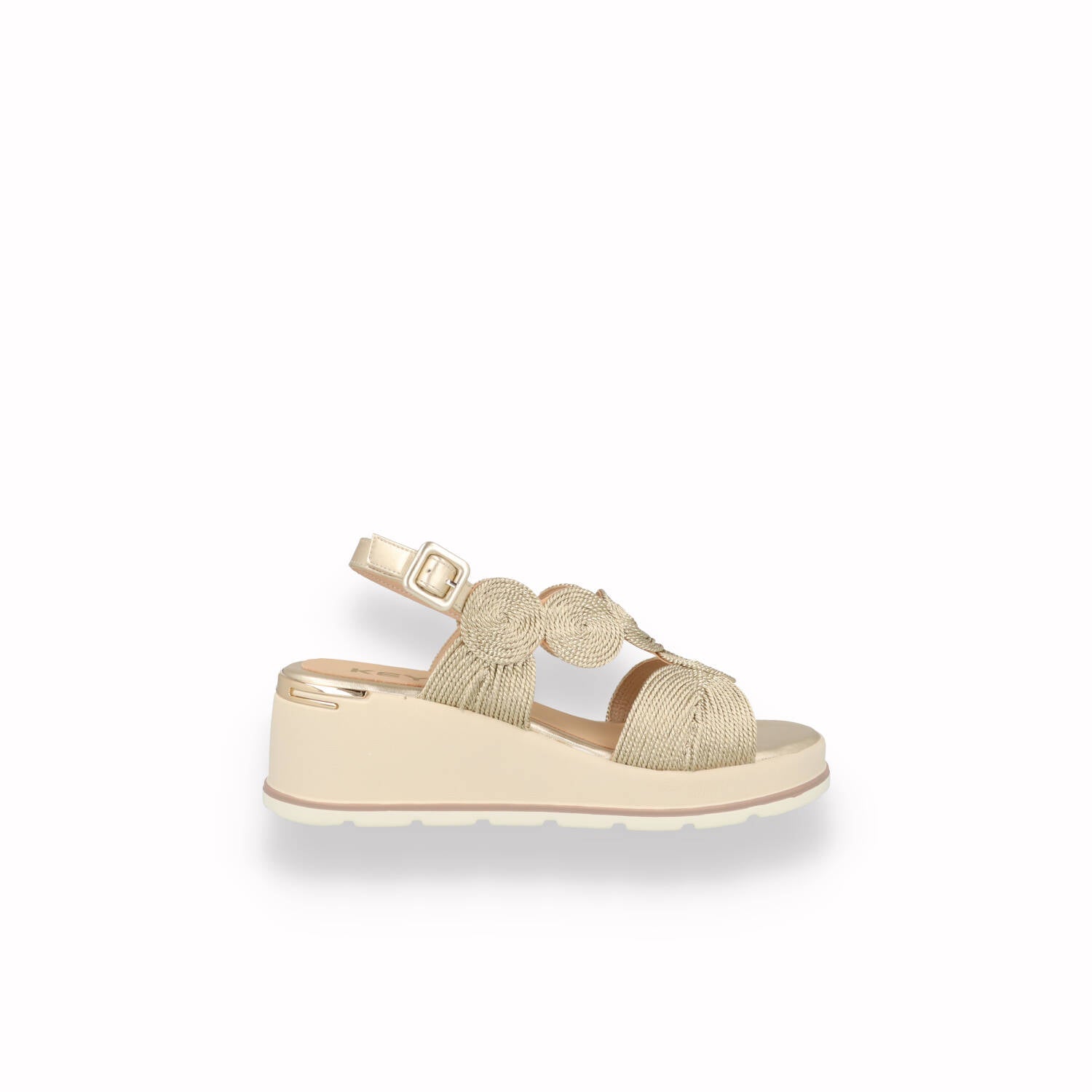 Sandalo Zeppa KEYS Donna Oro