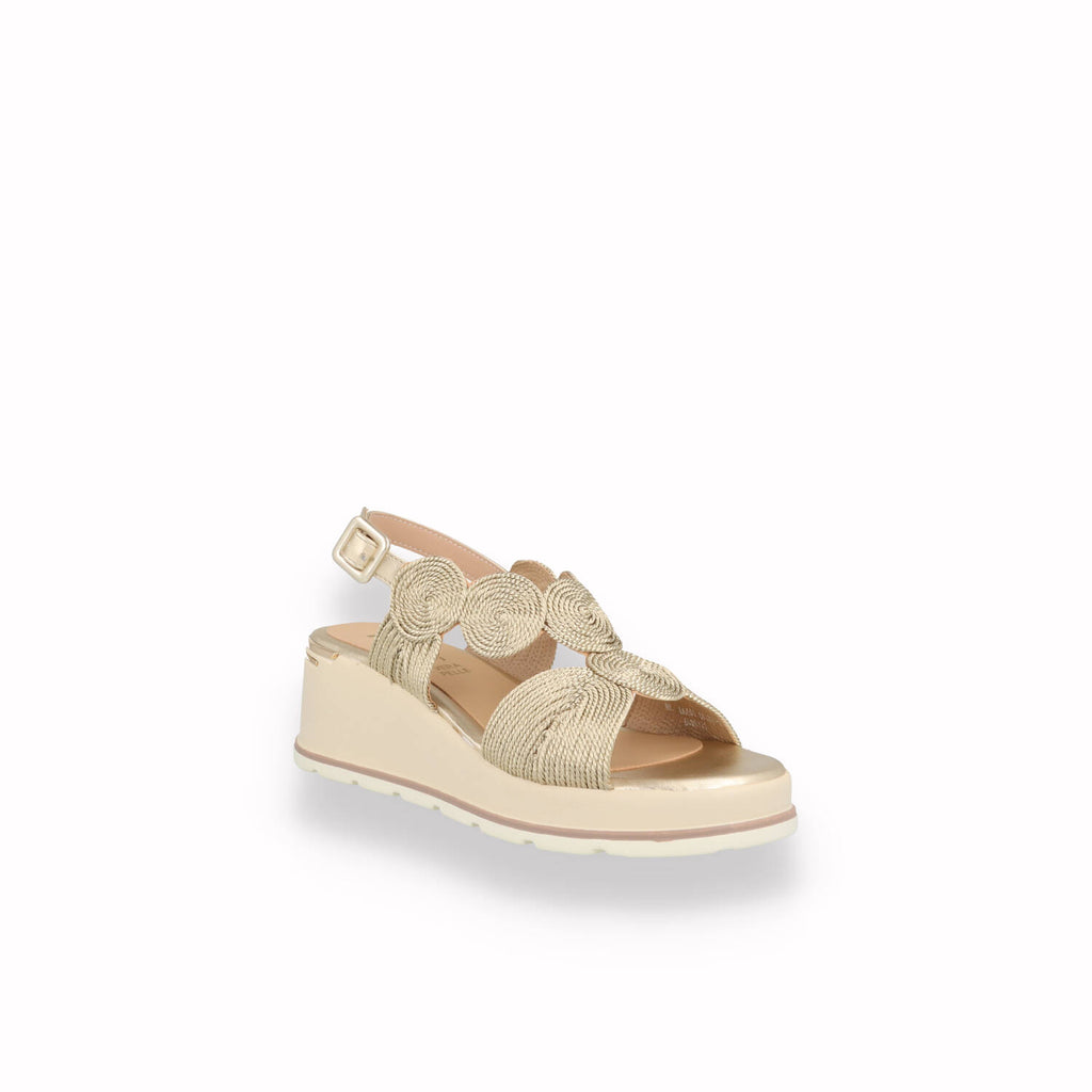 Sandalo Zeppa KEYS Donna Oro