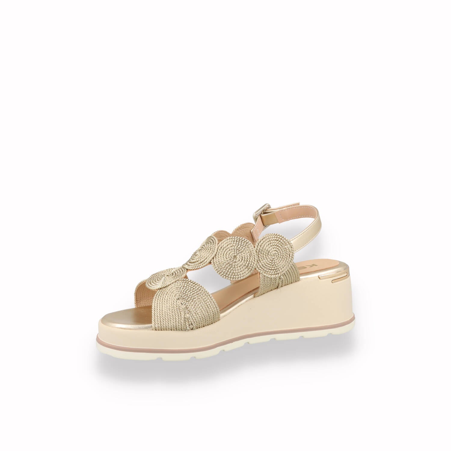 Sandalo Zeppa KEYS Donna Oro