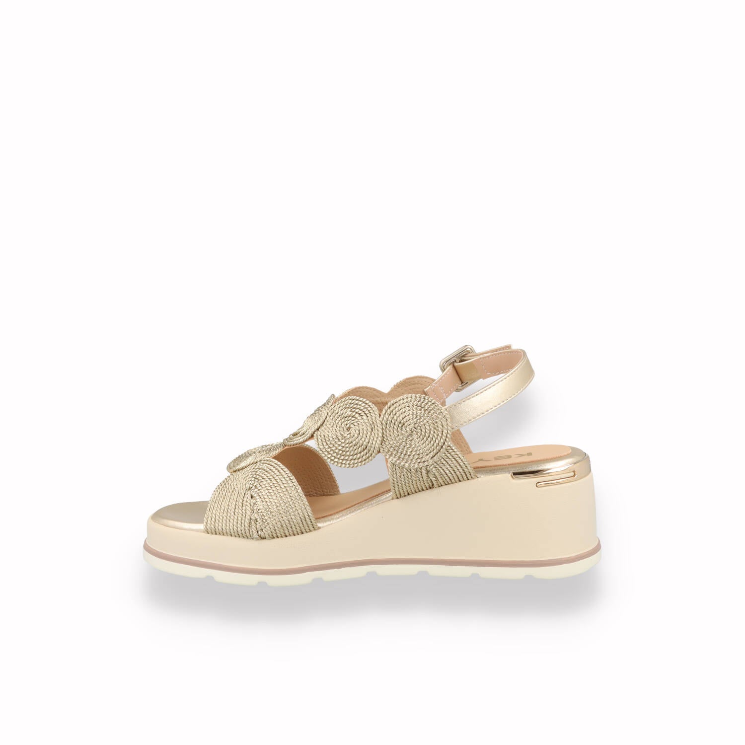 Sandalo Zeppa KEYS Donna Oro