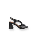 Sandali Tamaris Donna in Pelle con tacco Nero e Panna
