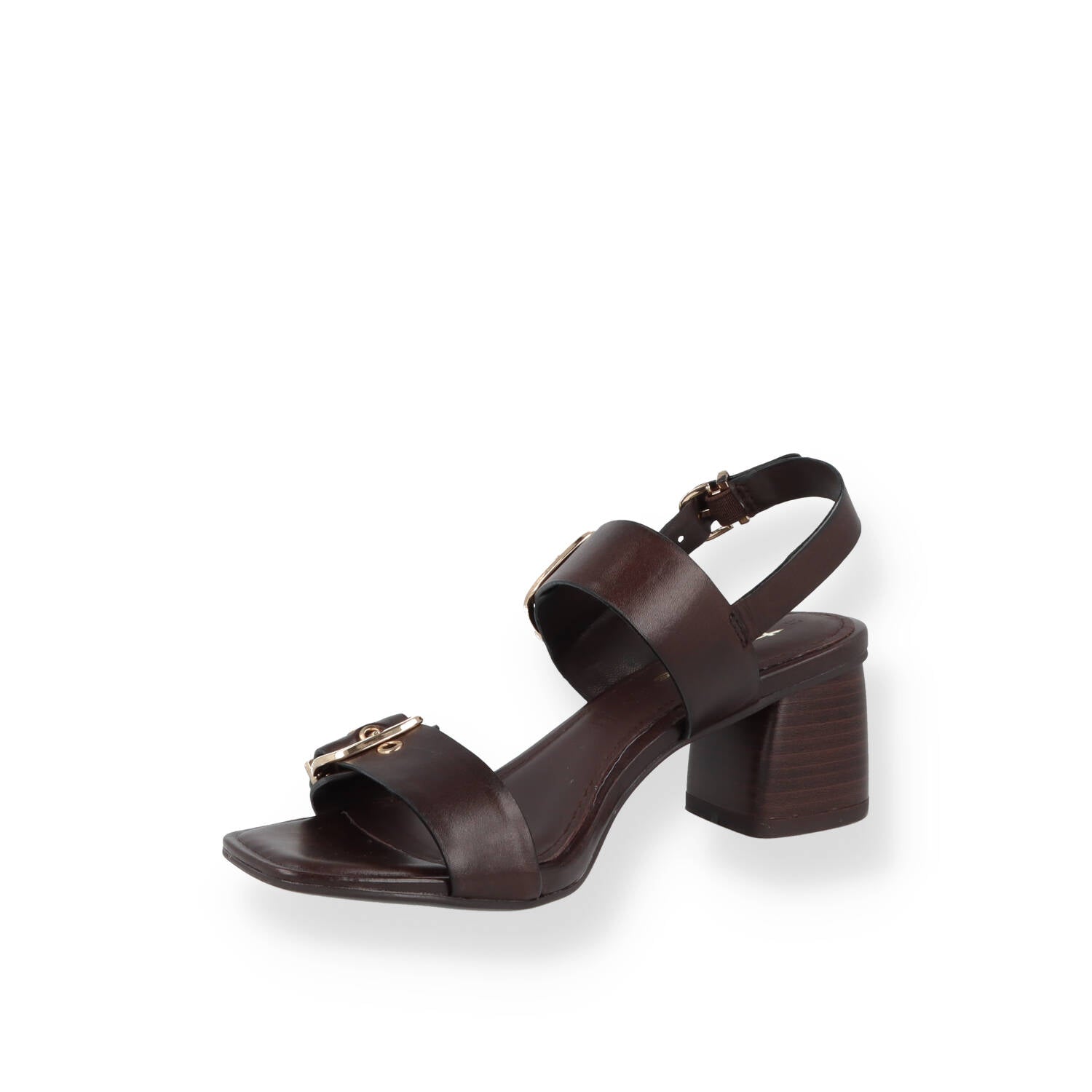 Sandalo Tamaris Pelle Cioccolato Due Fibbie Donna